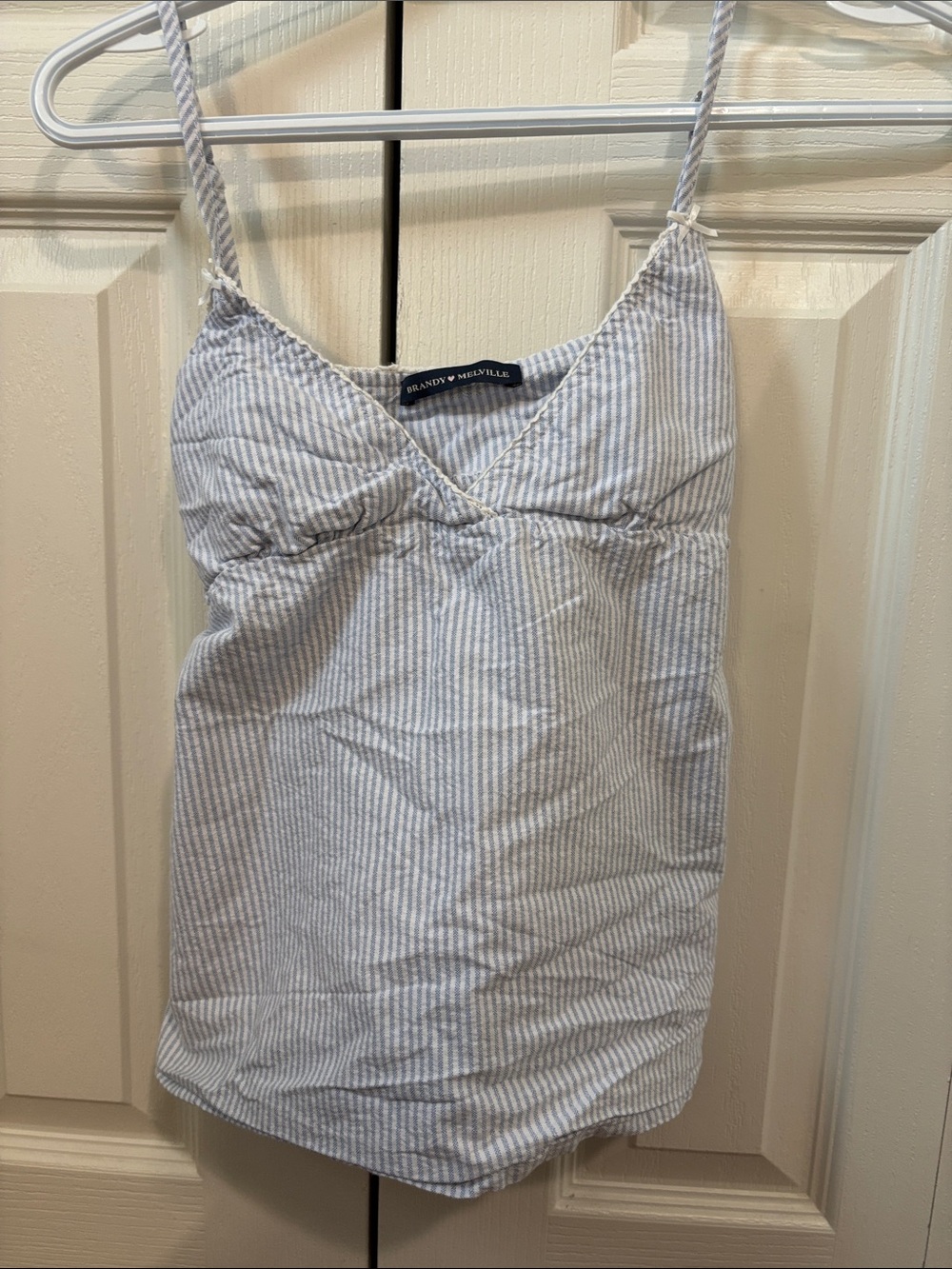 Brandy Melville Blue and White Striped Camisole